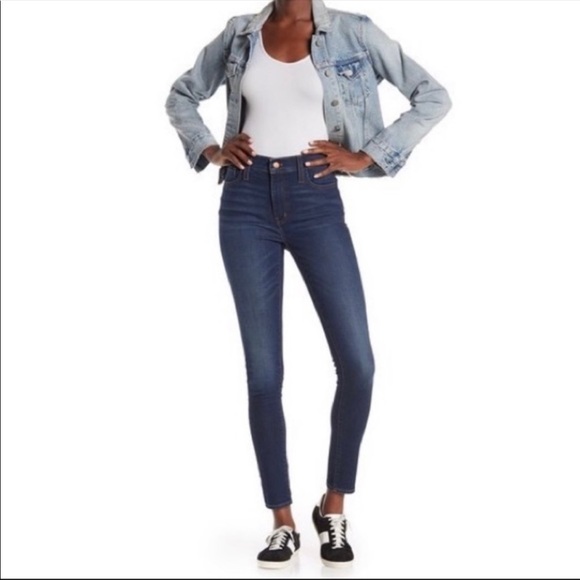 MADEWELL Magic Pocket 9" Mid-Rise Skinny Jeans Campton Wash size 24 NEW - Picture 3 of 14